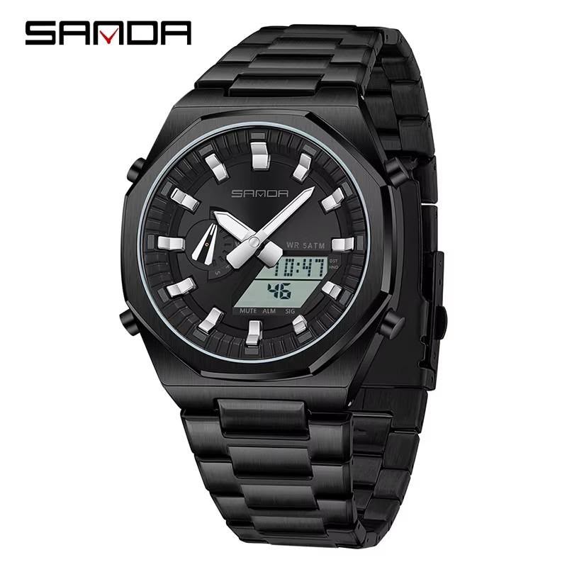 SANDA Original World Timer Sports Watch Designed for Everyday Excellence