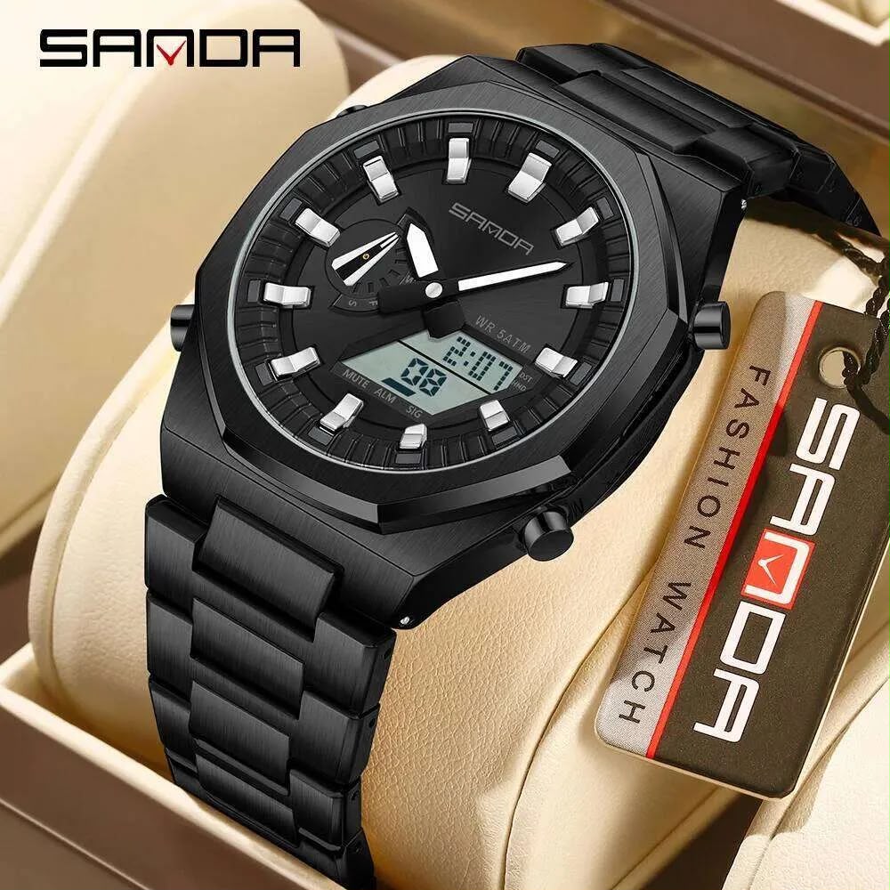 SANDA Original World Timer Sports Watch Designed for Everyday Excellence