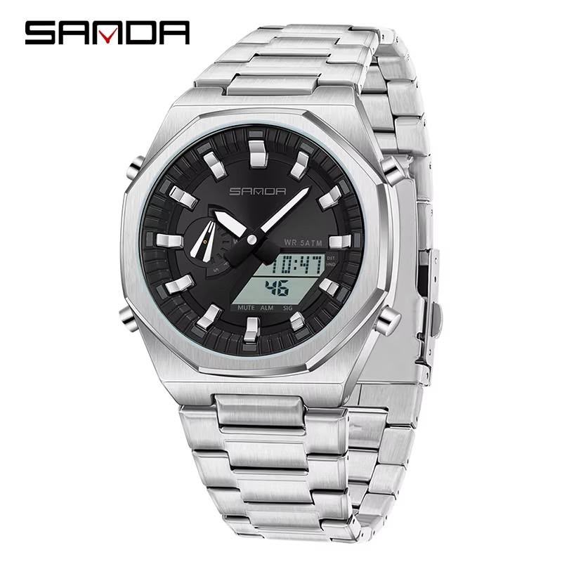 SANDA Original World Timer Sports Watch Designed for Everyday Excellence