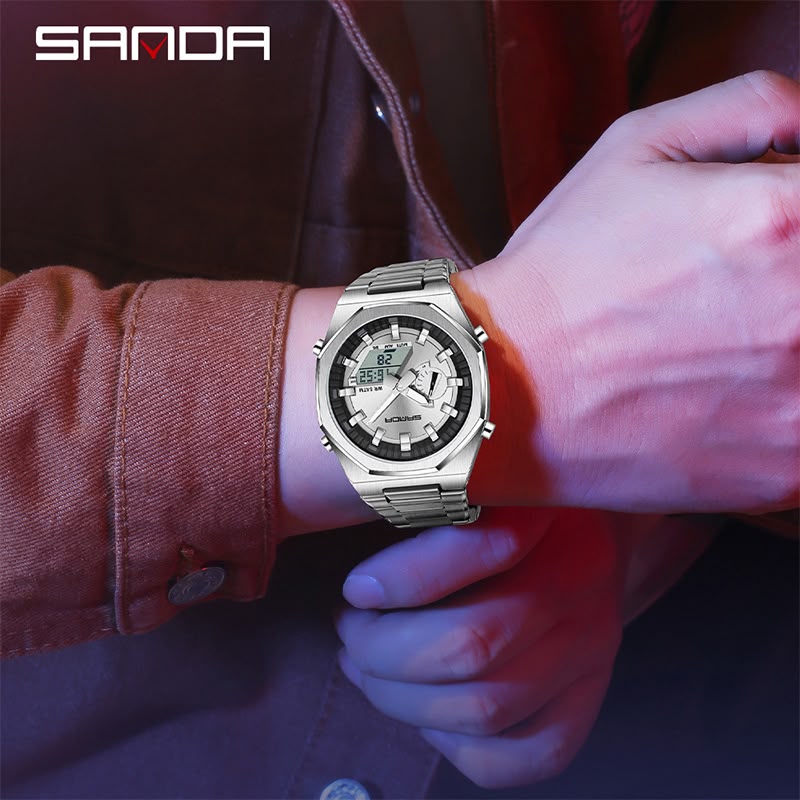 SANDA Original World Timer Sports Watch Designed for Everyday Excellence