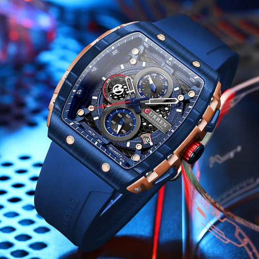 CURREN Luxury Quartz Watch – Chronograph Plus Date Working