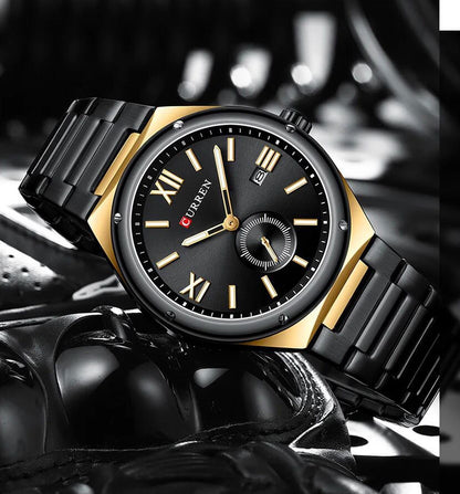CURREN Premium Stainless Steel Chrono-Style Men’s Watch