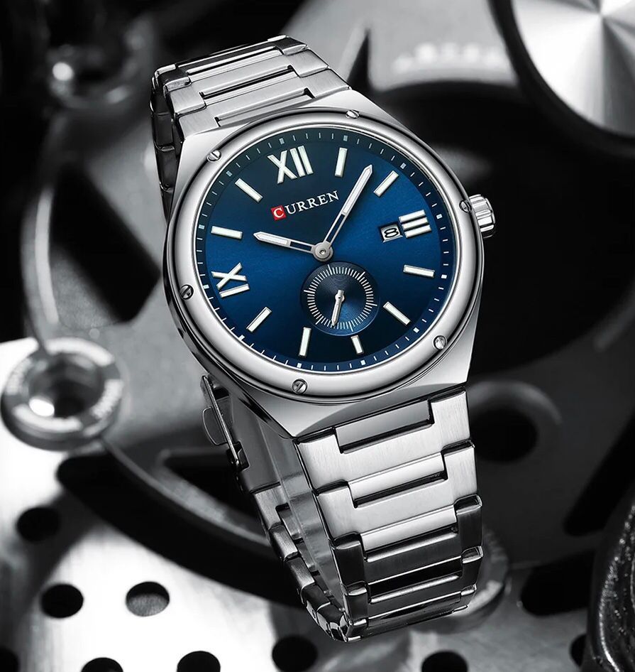 CURREN Premium Stainless Steel Chrono-Style Men’s Watch