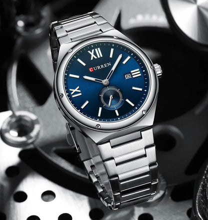 CURREN Premium Stainless Steel Chrono-Style Men’s Watch