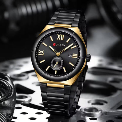 CURREN Premium Stainless Steel Chrono-Style Men’s Watch