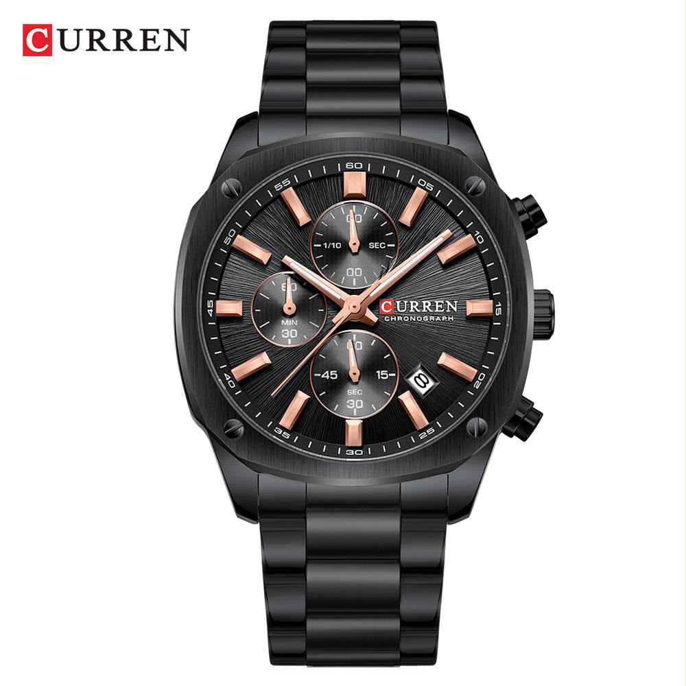 CURREN 8490 Men Stainless Steel Chronograph Luxury  Watch