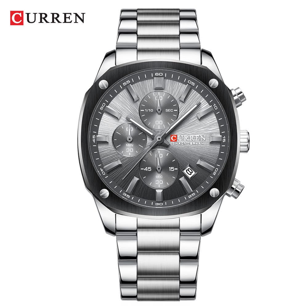 CURREN 8490 Men Stainless Steel Chronograph Luxury  Watch