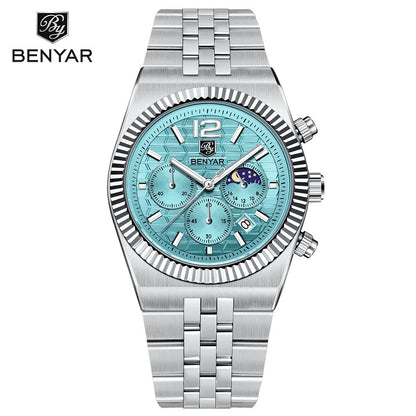 BENYAR BY-5225M Premium Moonphase Chronograph Watch