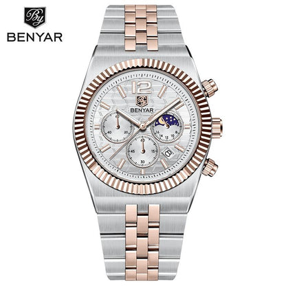 BENYAR BY-5225M Premium Moonphase Chronograph Watch