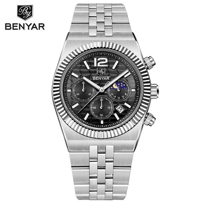 BENYAR BY-5225M Premium Moonphase Chronograph Watch