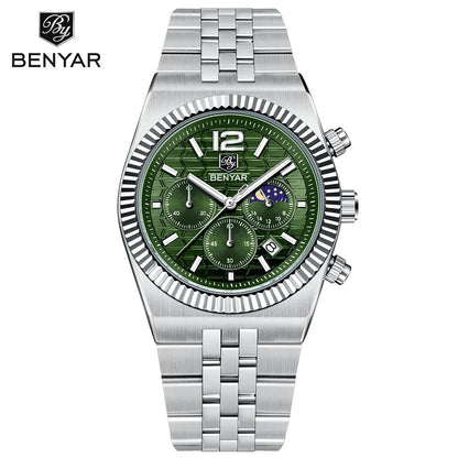 BENYAR BY-5225M Premium Moonphase Chronograph Watch