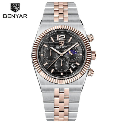 BENYAR BY-5225M Premium Moonphase Chronograph Watch