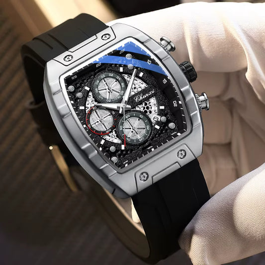 CHENXI Luxury Men’s Tonneau Chronograph Watch