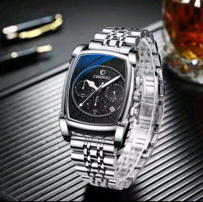 CHENXI Luxury Chronograph Stainless Steel Watch – Premium Men's Business Timepiece