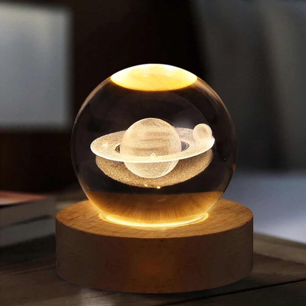 3D Crystal Galaxy Night Lamp