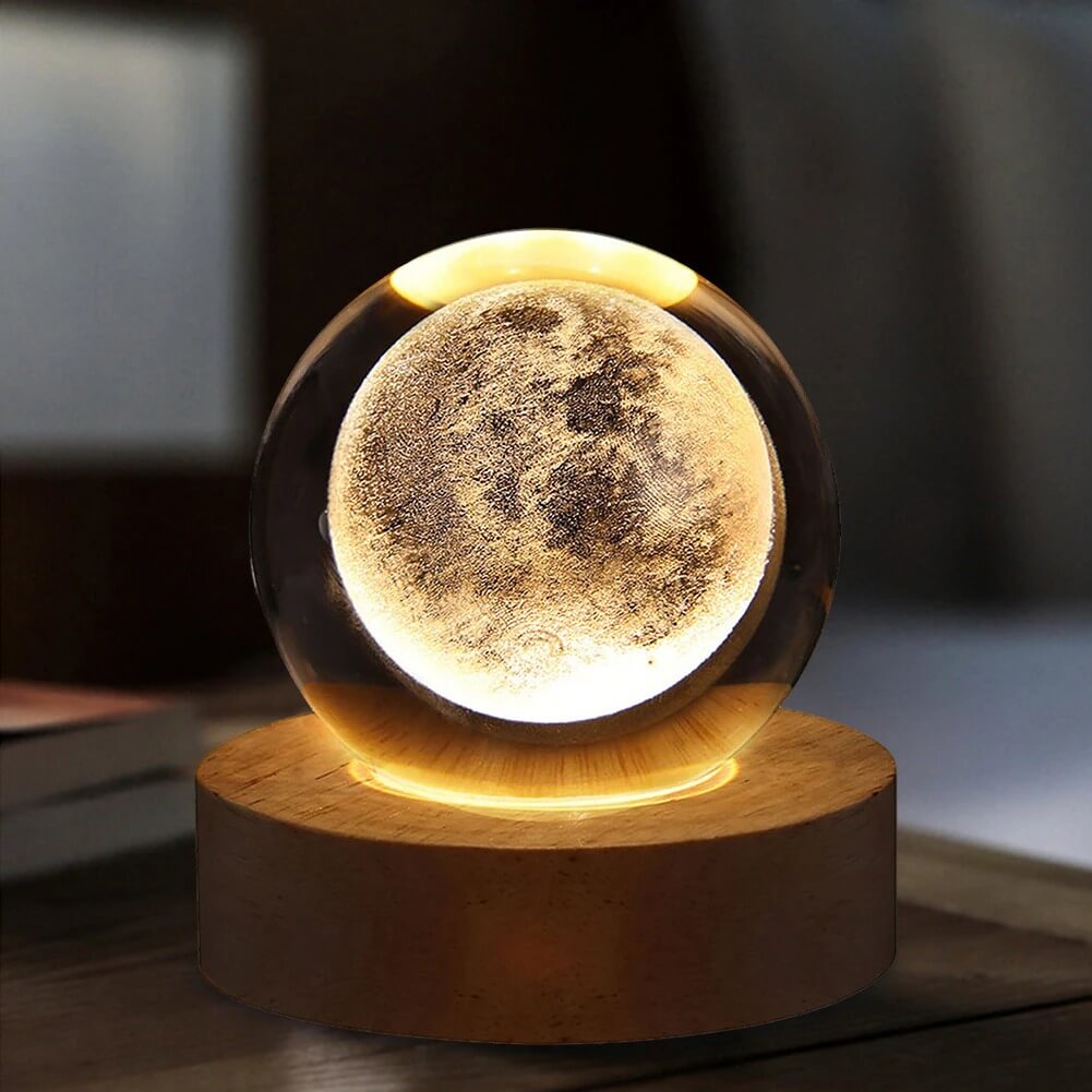 3D Crystal Galaxy Night Lamp