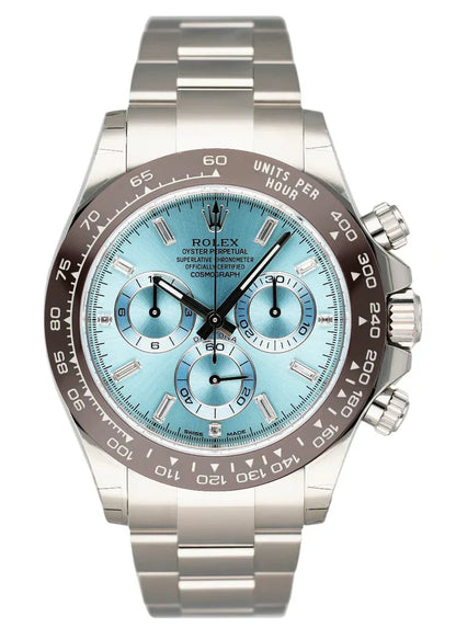 Rolex Daytona Ice Blue Dial Luxury Premium Date working Watch