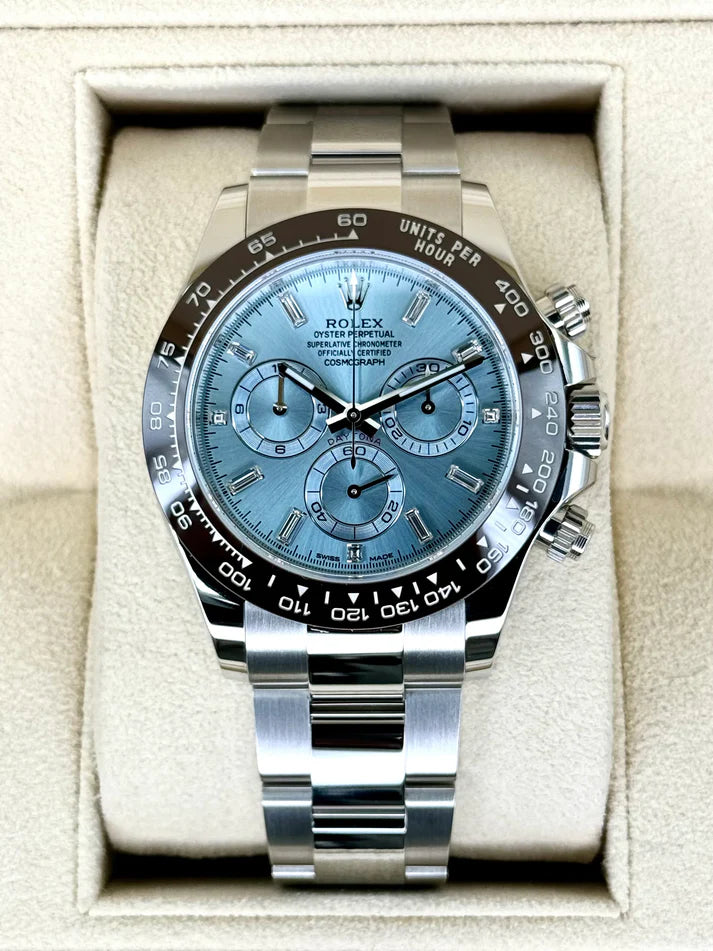 Rolex Daytona Ice Blue Dial Luxury Premium Date working Watch
