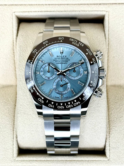 Rolex Daytona Ice Blue Dial Luxury Premium Date working Watch