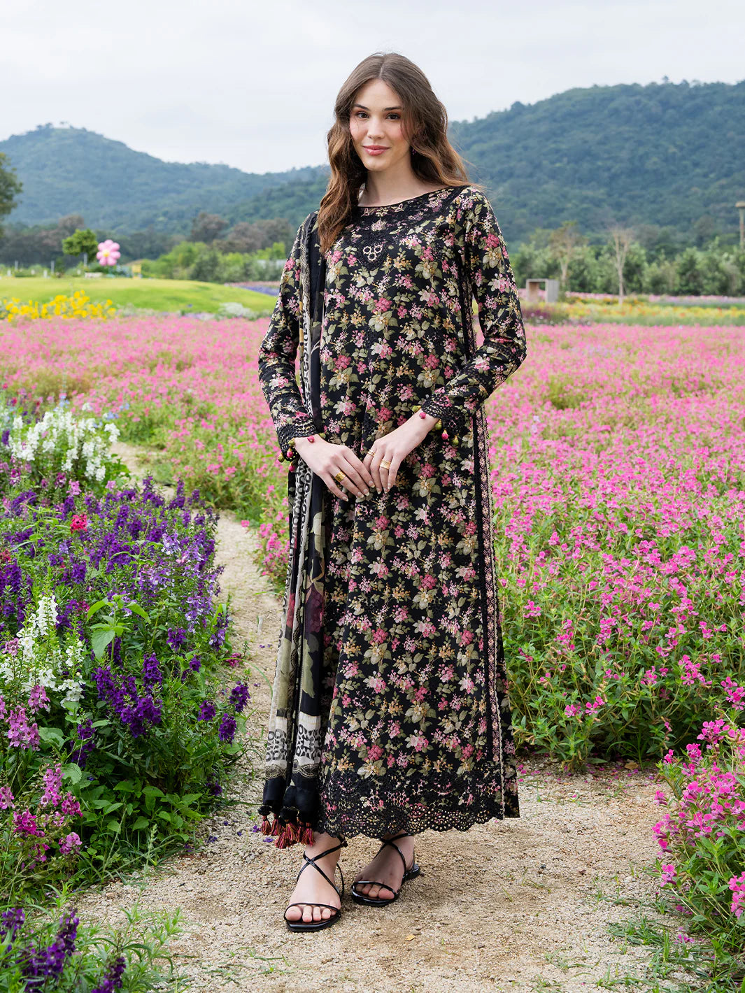 Crimson Izel - Luxury Lawn Embroidered Unstitched 3 Piece