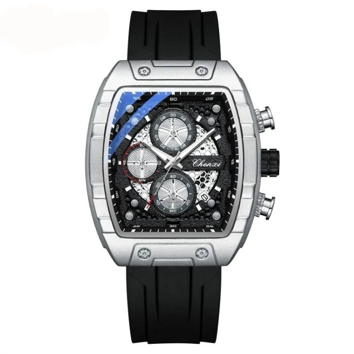 CHENXI Luxury Men’s Tonneau Chronograph Watch