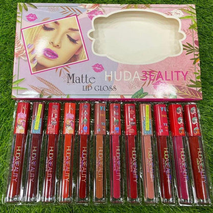 HUDABEALITY Liquid Matte Lip Gloss [Pack Of 2]