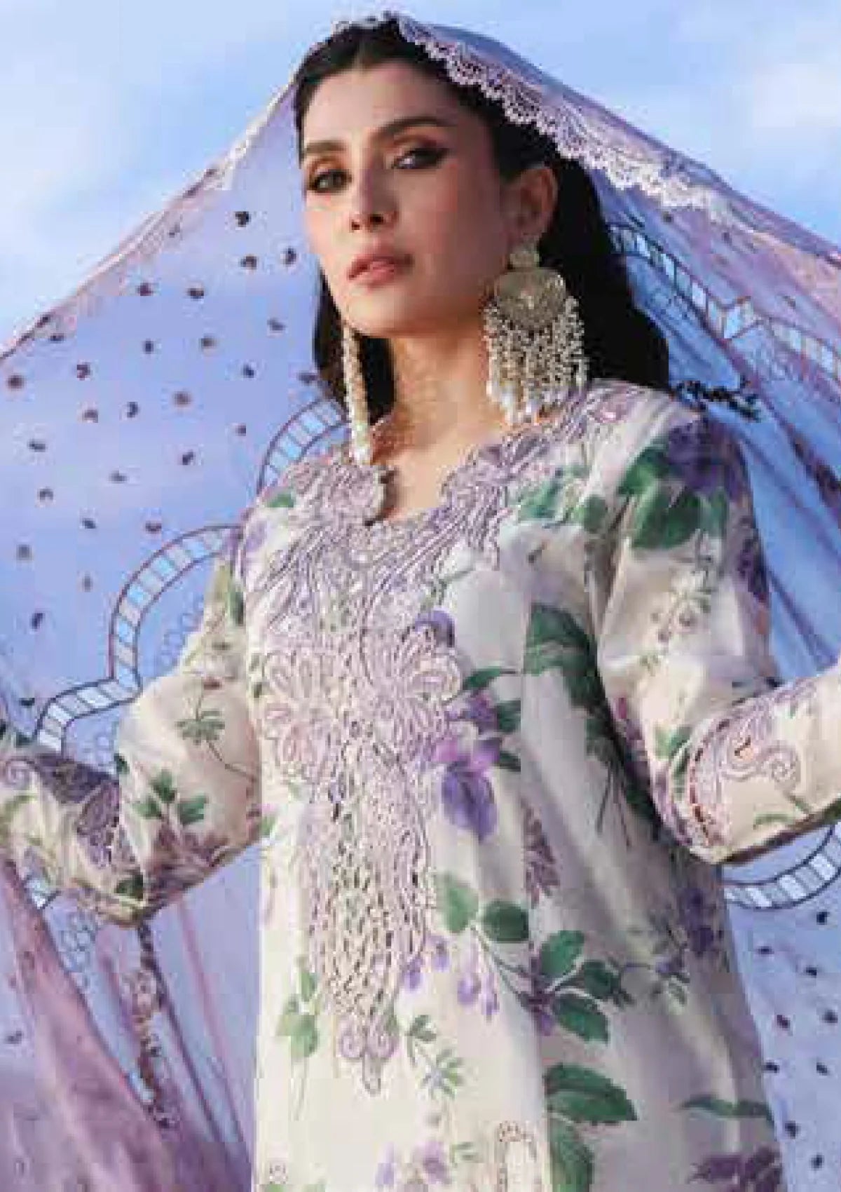 Nureh - Amaris NE-231 - Luxury Lawn Embroidered Unstitched 3 Piece