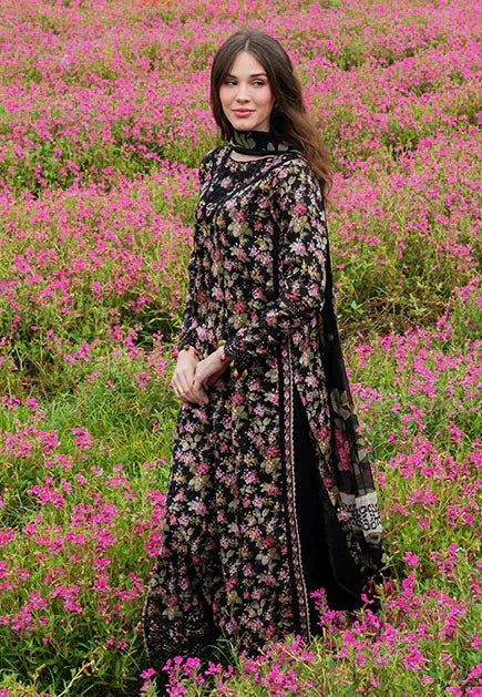 Crimson Izel - Luxury Lawn Embroidered Unstitched 3 Piece