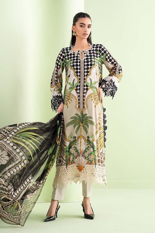3 Piece Embroidered Lawn Suit – Maria.B. Designs