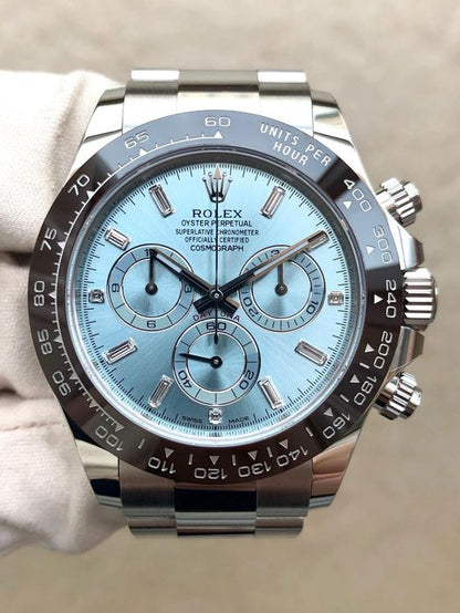 Rolex Daytona Ice Blue Dial Luxury Premium Chronograph Watch