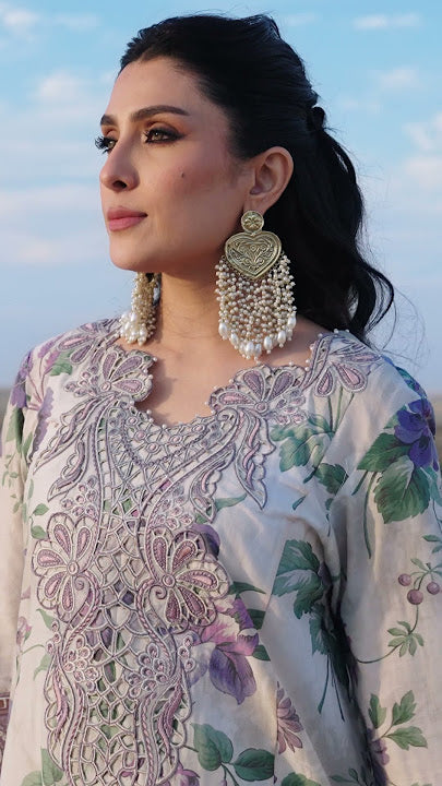 Nureh - Amaris NE-231 - Luxury Lawn Embroidered Unstitched 3 Piece
