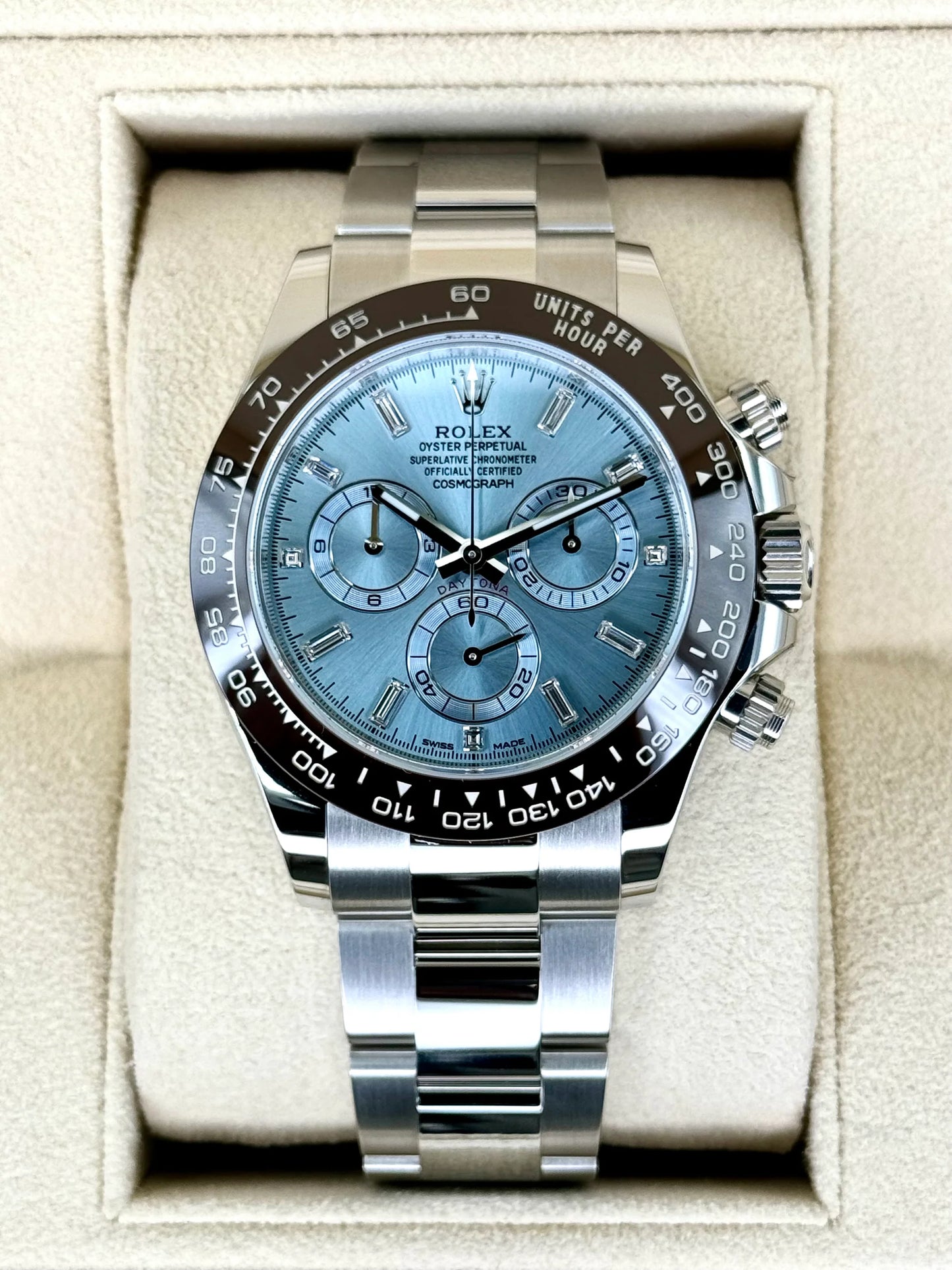Rolex Daytona Ice Blue Dial Luxury Premium Chronograph Watch