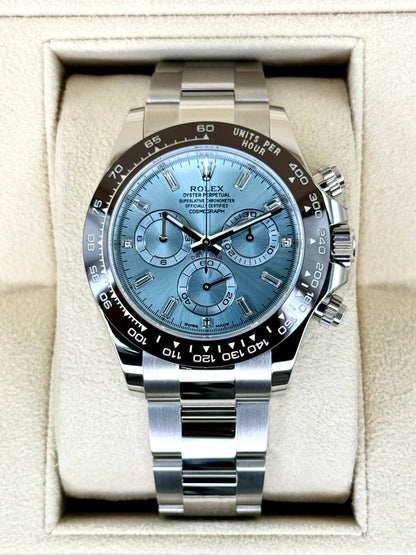 Rolex Daytona Ice Blue Dial Luxury Premium Chronograph Watch