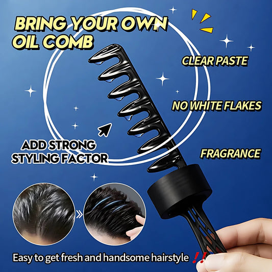 SADOER Cool Styling Oil Head Gel With Built-In Comb