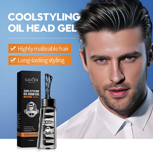 SADOER Cool Styling Oil Head Gel With Built-In Comb