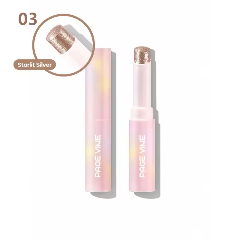 6 Pcs Set Page Vine Waterproof Sparkling Jelly Duo-Use Eyeshadow & Highlighter