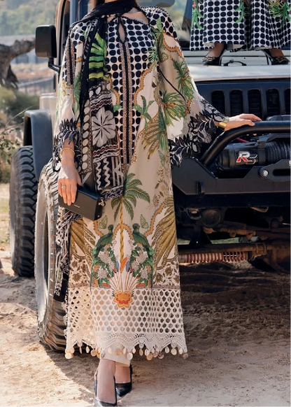 3 Piece Embroidered Lawn Suit – Maria.B. Designs