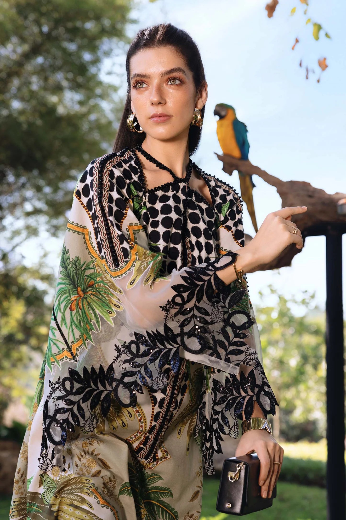 3 Piece Embroidered Lawn Suit – Maria.B. Designs